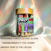 TKO | Preroll 24pk/18g Multi [H/I/S] | Pandemic Punch/Hashburger/ Grease Trap