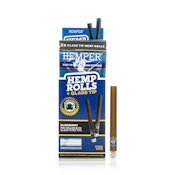 Blueberry Hemp King Size Rolls with Glass Tips - (2pk)