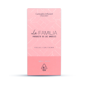 Fresas Con Crema Chocolate Bar - 100mg - La Familia
