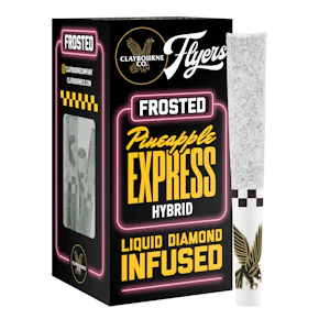 Claybourne Co. Frosted Flyers | 5pk - 0.5g Infused Prerolls | Pineapple Express