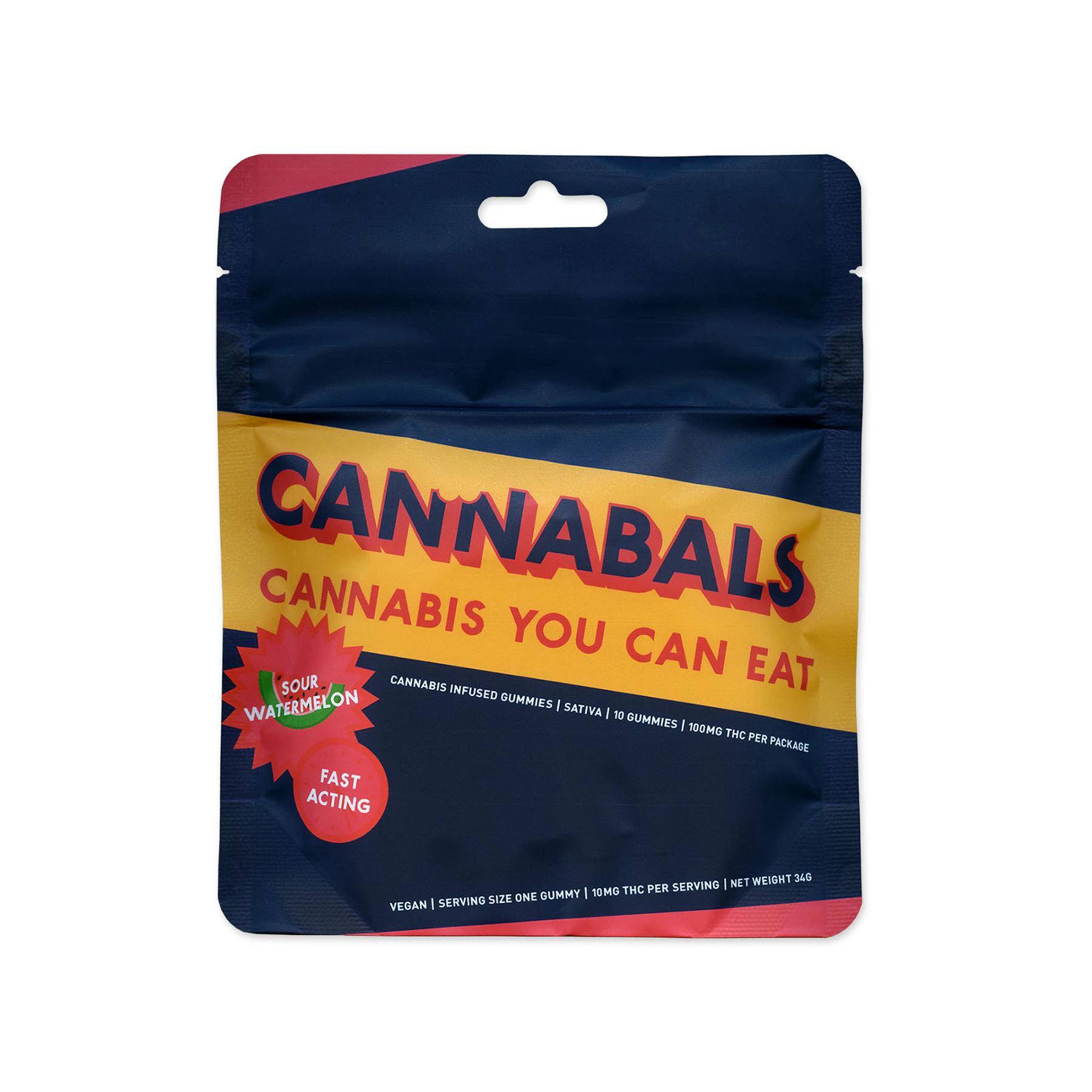 Cannabals - Cannabals - Sour Watermelon - 10 pk - Gummies - Edibles Main Image