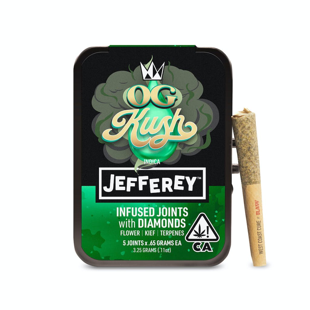 West Coast Cure OG Kush Jeffrey Infused Joint 5-Pack 3.25g