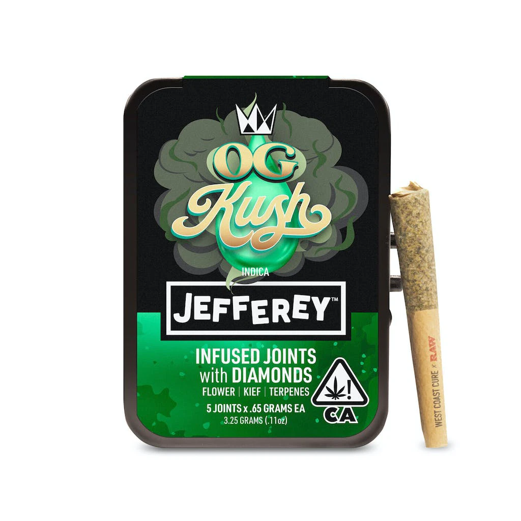 West Coast Cure - West Coast Cure OG Kush Jeffrey Infused Joint 5-Pack 3.25g Main Image