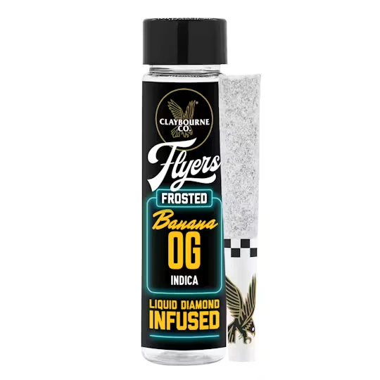 Claybourne Co. - [Claybourne Co.] Frosted Infused Preroll 2 Pack - 1g - Banana OG(I) Main Image