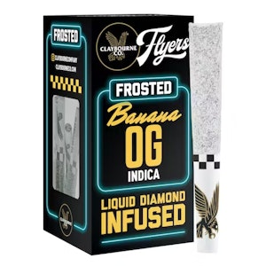CLAYBOURNE CO. - [Claybourne Co.] Frosted Infused Preroll 5 Pack - 2.5g - Banana OG (I)