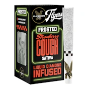 Claybourne | Strawberry Cough (2.5g) - Diamond Frosted Flyers Pre-Rolls