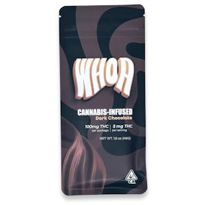 WHOA - Whoa - Bar -  Dark Chocolate - Chocolate - Edible - 100mg