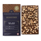 HONEYBEE PEANUT  PRETZEL MILK CHOCOLATE BAR 300MG