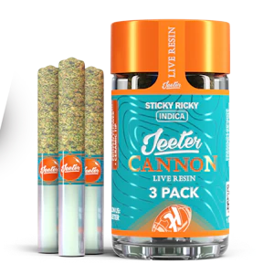 Jeeter - Jeeter - Sticky Ricky Baby Cannon Live Resin Preroll .5g 3pk