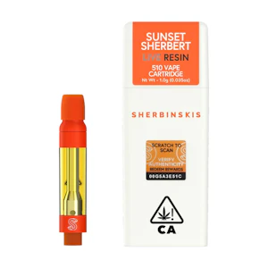 Sherbinskis - Sherbinskis - Sunset Sherbert Live Resin Vape 1g