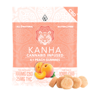 Kanha - 4:1 CBD Gummies - Peach