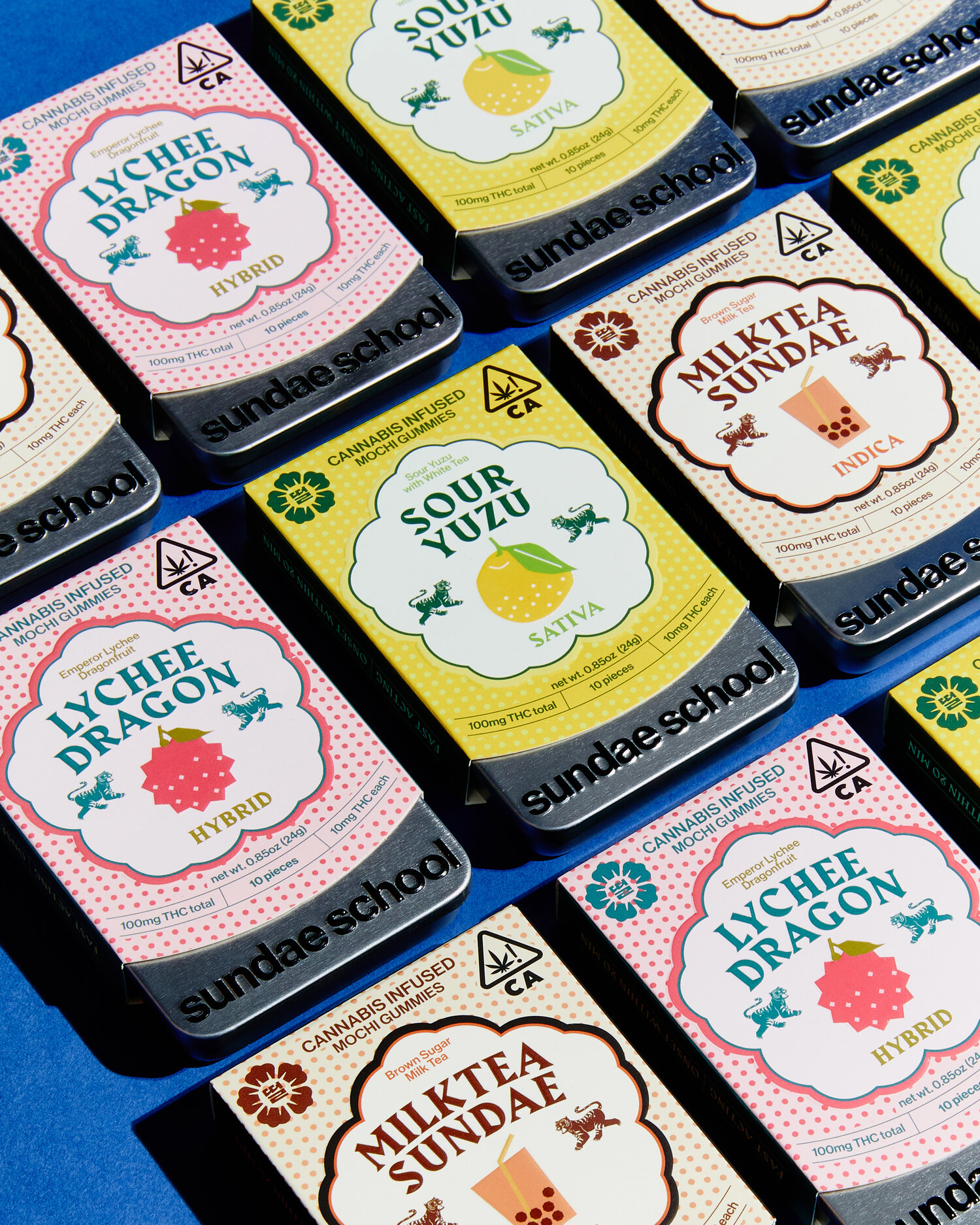 Milktea Boba Mochi Gummies - 100mg (I) - Sundae School - 