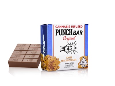 Punch Edibles - Punch Edibles - 100mg PunchBar - Toffee Milk Chocolate