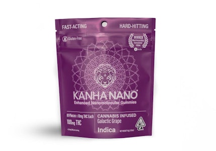 KANHA - Galactic Grape NANO Gummies 100mg THC -  Kanha