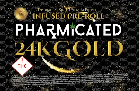 PHARMICATED - INFUSED - PhD 1.5g Pre-Roll -24k Gold (I)