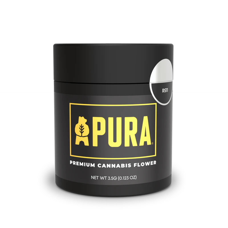 Pura - Pura - GMO x Banana Cream Jealousy - 3.5g - 27.35% THC - Premium Jarred - Dry Flower Main Image