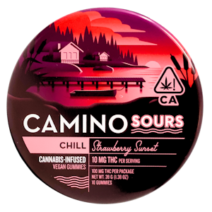 CAMINO - Camino - Sours - Chill - Strawberry Sunset - Gummies - 10pk - 100mg