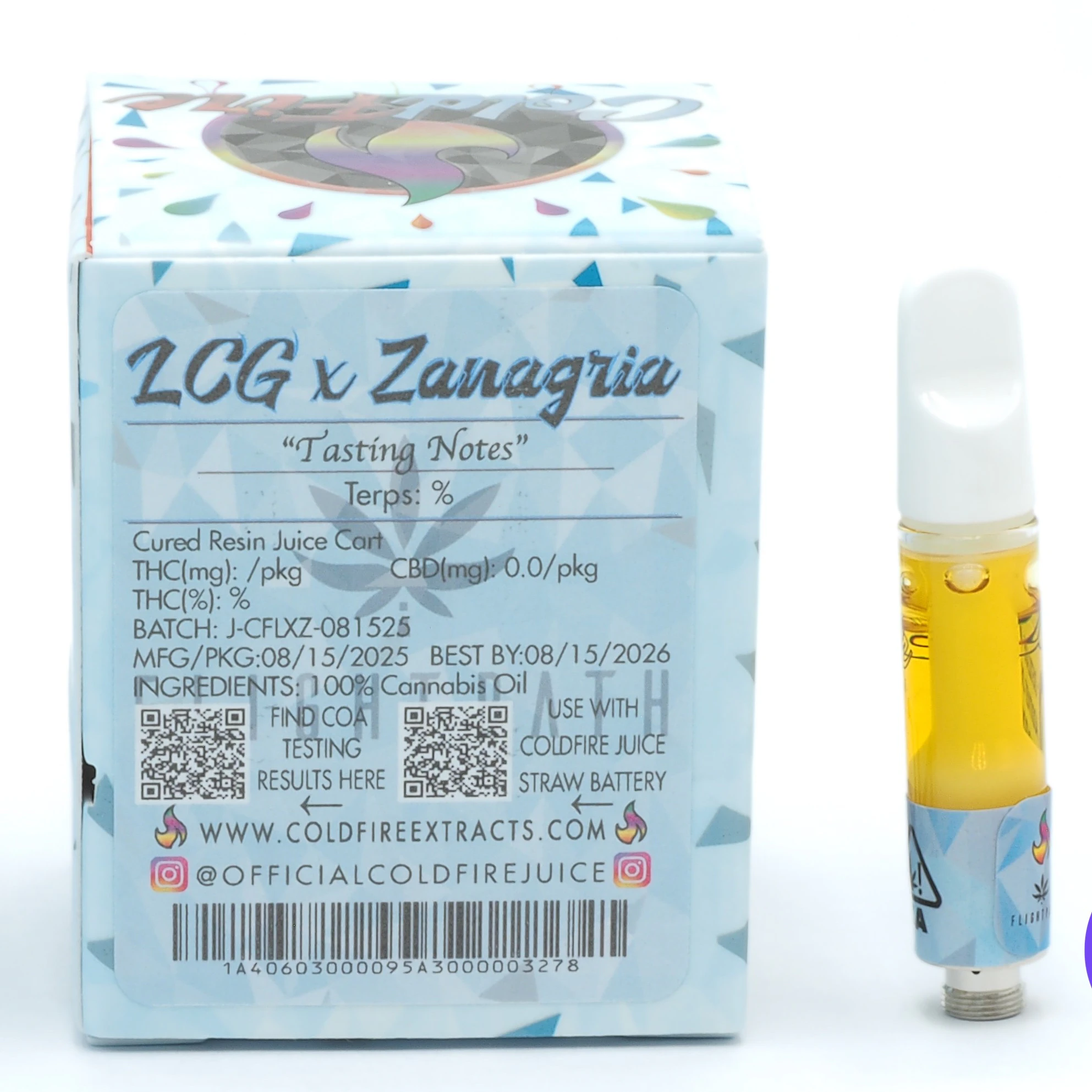 COLDFIRE Extracts - LCG x Zanagria - Cured Resin - 1g (H) - Cold Fire x Flight Path Main Image