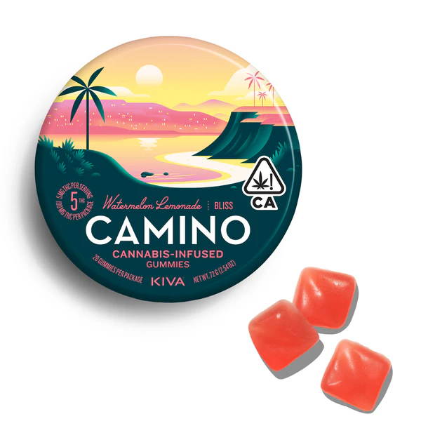 Camino - Kiva Camino | Gummies (20ct) | Watermelon Lemonade | 100mg Main Image