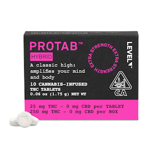 Level - 250mg THC HYBRID ProTab (25mg - 10 pack) - Level