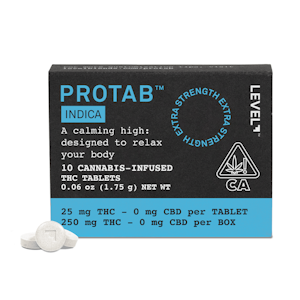 Level - 250mg THC INDICA ProTab (25mg - 10 pack) - Level