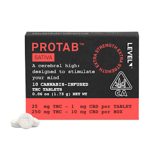 Level - 250mg THC SATIVA ProTab (25mg - 10 pack) - Level