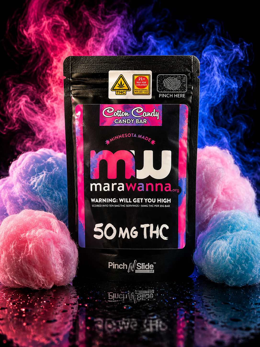 marawanna - Cotton Candy Bar 50 mg Hemp Main Image