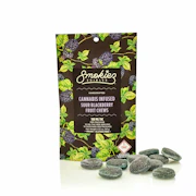 Sour Blackberry 10pk Fruit Chews 100mg - Indica | Smokiez