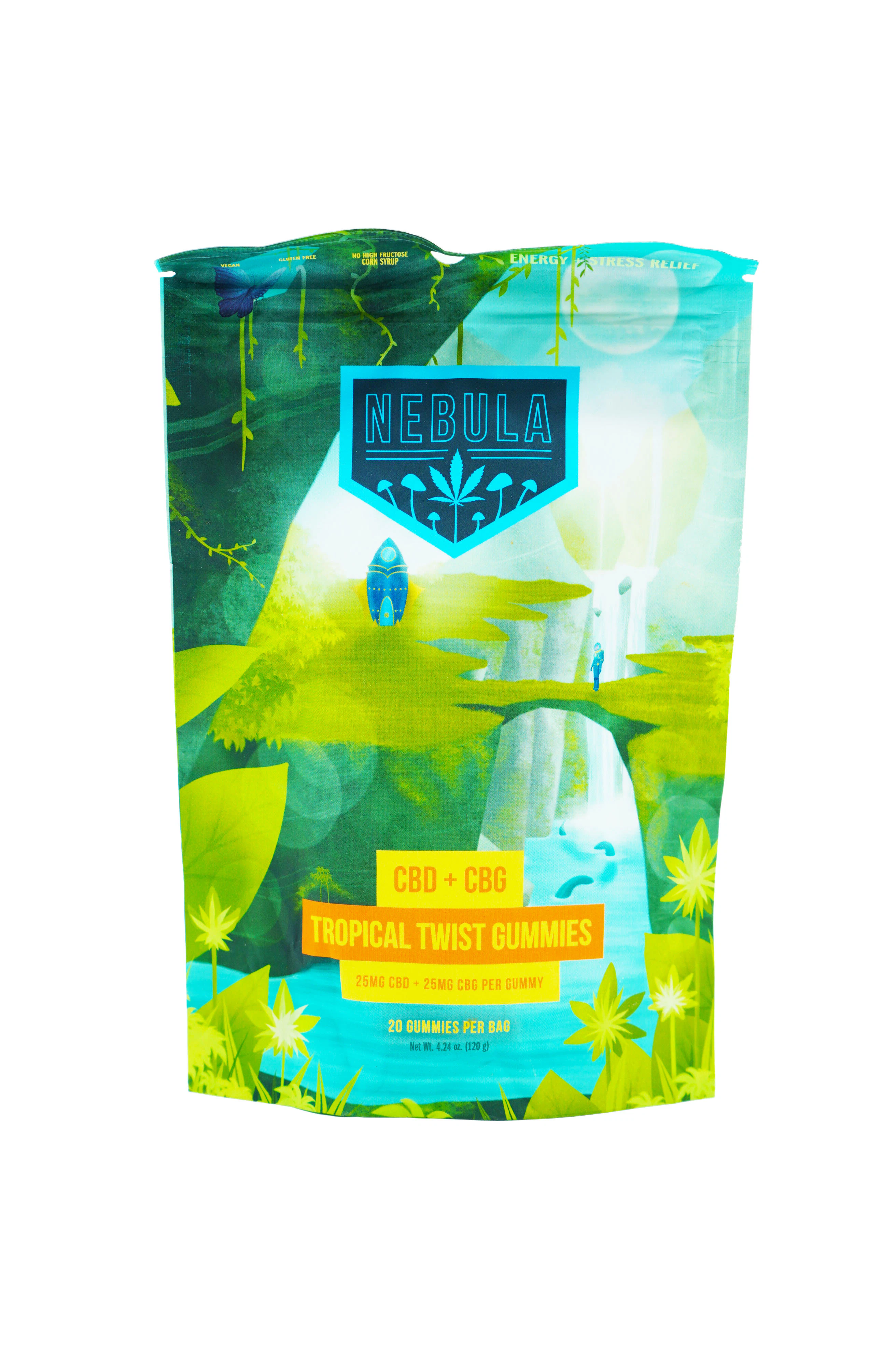Nebula - Nebula | Tropical Twist CBD CBG Gummies | 25mg CBD 25mg CBG Main Image