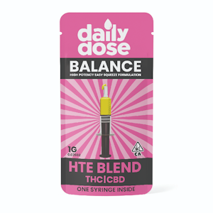 Daily Dose - Daily Dose - Balance HTE Blend 1:1 CBD Syringe 1g