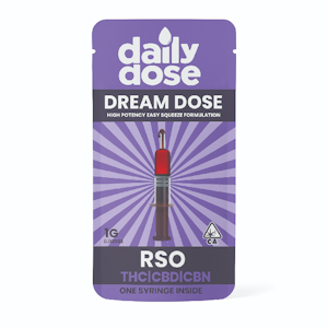 Daily Dose - Daily Dose - Dream Dose RSO Syringe CBD CBN 1g