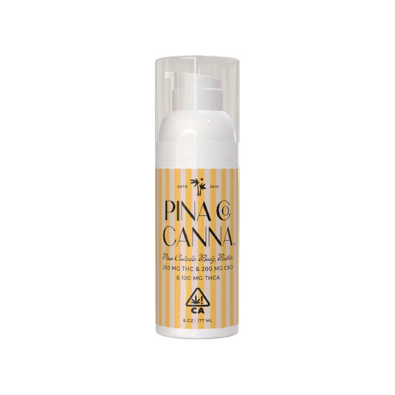 High Gorgeous - Pina Co Canna Pina Colada Body Butter 2:2:1 CBD:THC:THCA 100mg