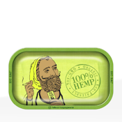Zig-Zag - Hemp Green Metal Rolling Tray 10.75 x 6.5