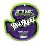 3Lefts-Cotton Candy-10 Pack 200mg-Solventless Hash Rosin Gummies