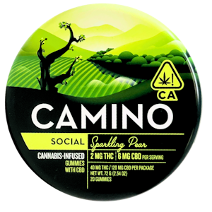 CAMINO - Camino - Social - Sparkling Pear - Gummies - 20pk - 100mg