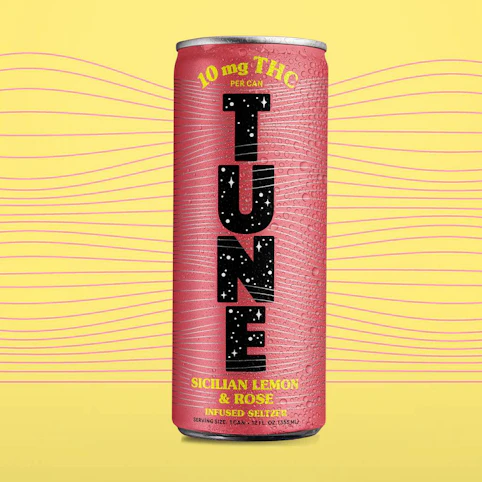 Tune - Sicilian Lemon & Rose 12oz Infused Seltzer (Drink) | Tune   -Back Fridge Top