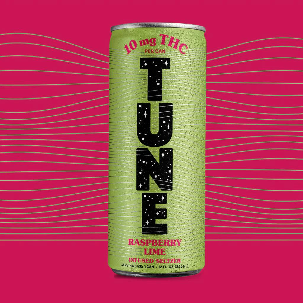 Tune - Tune | THC Seltzer | Raspberry Lime | 12oz Single Can | D3 Main Image