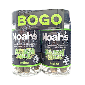 NOAH'S BOGO - ALIEN MILK INFUSED PREROLL 5PK - 5G