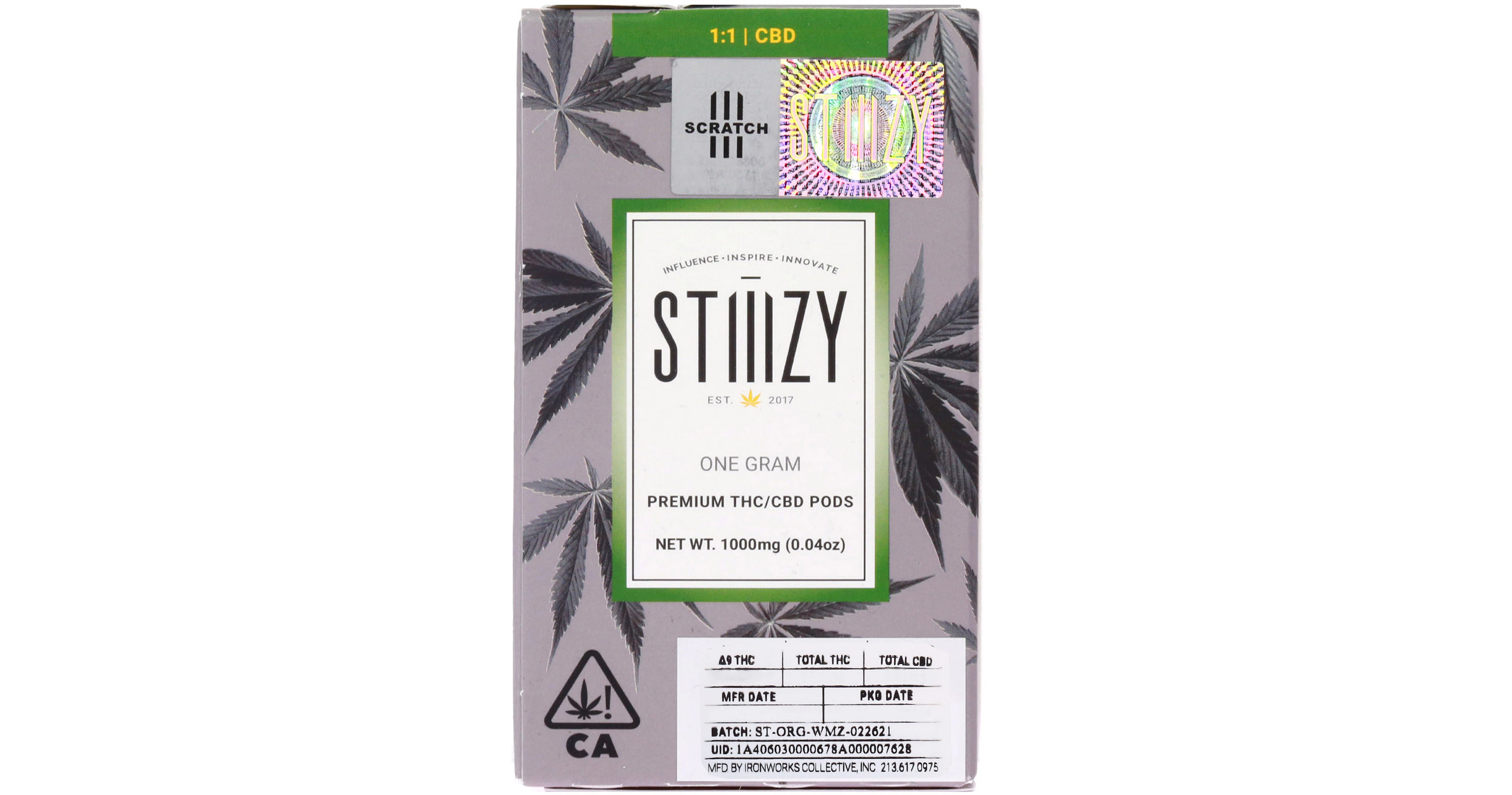 STIIIZY - Stiiizy - 1:1 Juicy Melon Pod - 1g Main Image