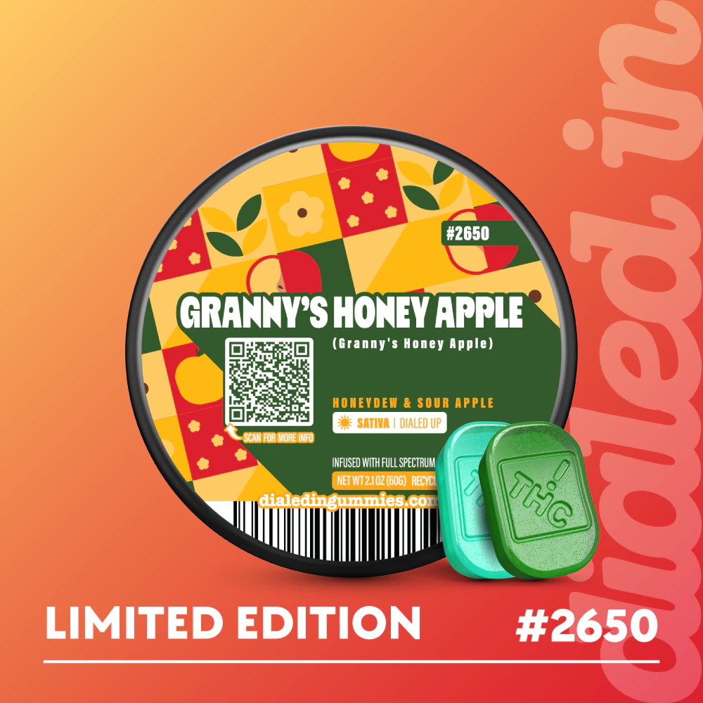 Dialed In - Dialed In - Gummies - Granny's Honey Apple (S) - 100mg Main Image