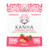 Kanha 100mg Strawberry Indica Gummies