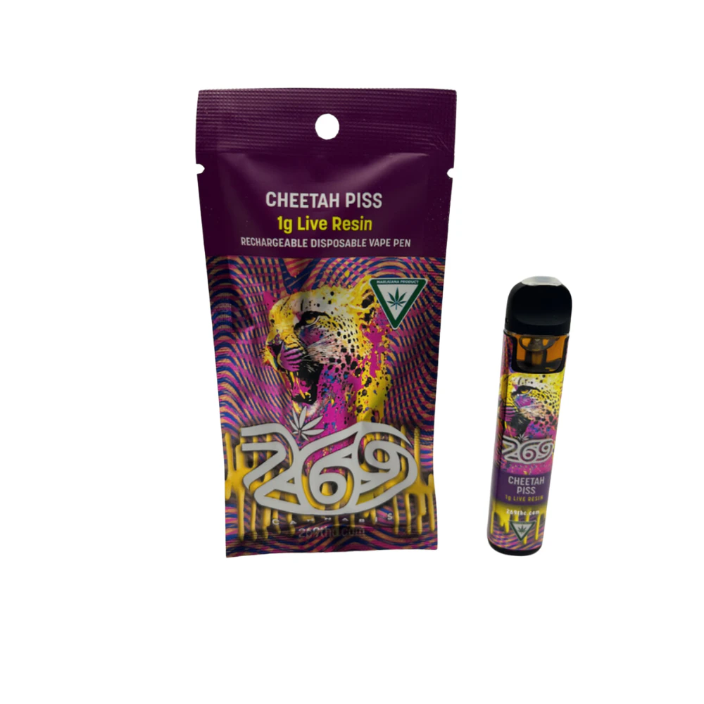 269 Cannabis - Cheetah Piss 1g Live Resin Disposable - 269 CANNABIS Main Image