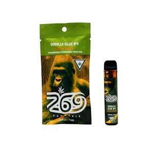 Gorilla Glue #4 1g Live Resin Disposable - 269 CANNABIS -