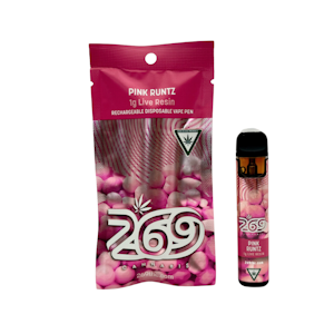 269 Cannabis - Pink Runtz 1g Live Resin Disposable - 269 CANNABIS