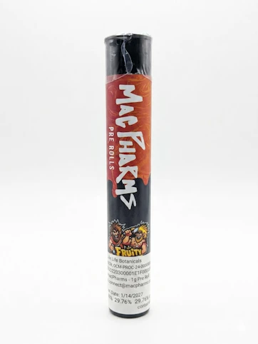 Mac Pharms - Fruity Pebbles -Hybrid- 29.76% THC | 1G (Preroll) | Mac Pharms  -T6 MIDDLE