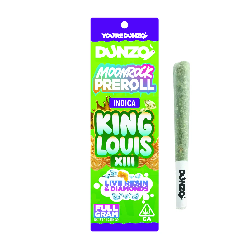 Dunzo - Dunzo - King Louis XIII Moonrock Infused Preroll 1g Main Image