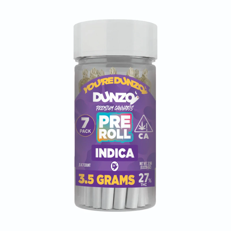 Dunzo - Dunzo - Blueberry Kush Preroll 7pk 3.5g Main Image