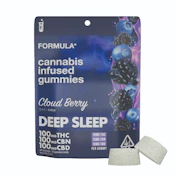 Formula - Cloud Berry Deep Sleep Gummies 1:1:1 THC/CBD/CBN 100mg
