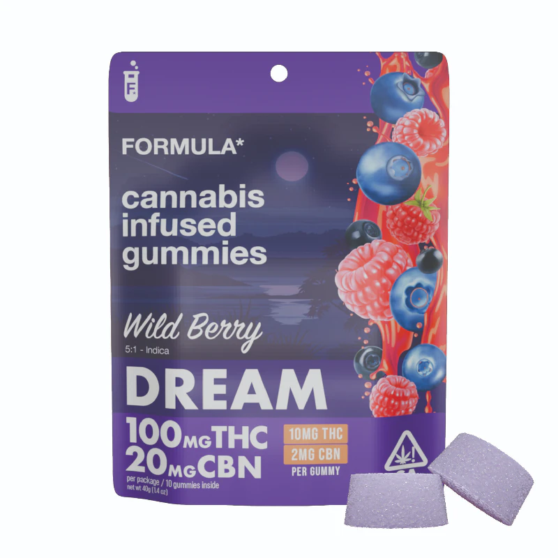 Formula - Formula - Wild Berry Dream Gummies 5:1 THC/CBN 100mg Main Image