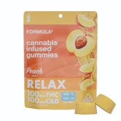 Formula - Peach Relax Gummies 1:1 THC/CBD 100mg